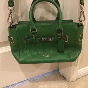 Coach green bag